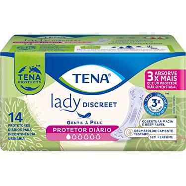 Imagem de Tena Lady Discreet, Protetor Diário Incontinência Leve, Liner, sem abas - 14 unidades