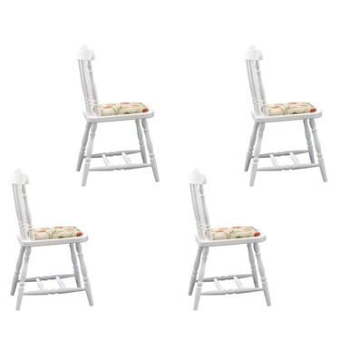 Imagem de Kit 4 Cadeiras Foz Estofada Branco - Piratini