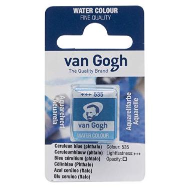 Imagem de Aquarela Pastilha Talens Van Gogh 535 Cerulean Blue (Phthalo) 20865351