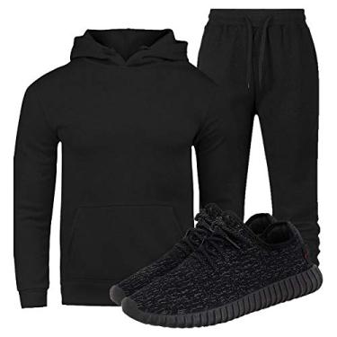 Imagem de Conjunto Moletom Preto/M - Tenis Esporte Preto/44