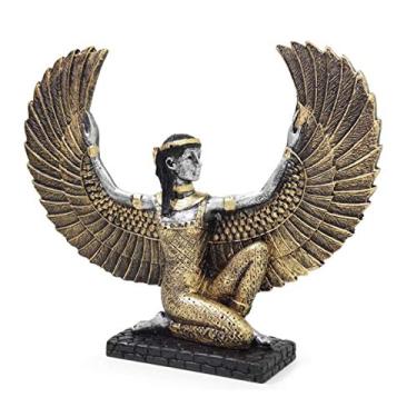 Imagem de Estátua Deusa Isis Cultura Egípcia Egito Estatueta de Resina