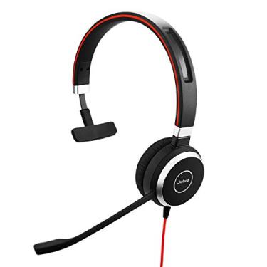Imagem de Jabra Fone de ouvido profissional com fio Evolve 40 UC, mono – fone de ouvido para maior produtividade, som superior para chamadas e música, conector de 3,5 mm/conexão USB, design confortável o dia
