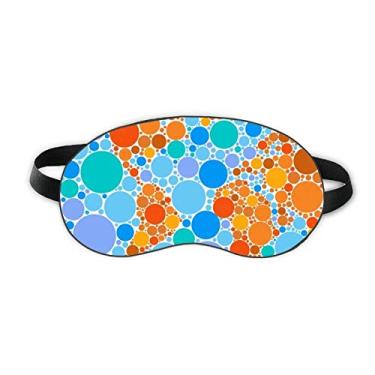 Imagem de Cobertura para sombra noturna macia Blue Orange Mapa-múndi Terra Sleep Eye Shield