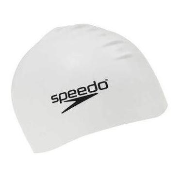 Imagem de Touca de Natação Lisa Junior Swim Cap em Silicone Branco - Speedo