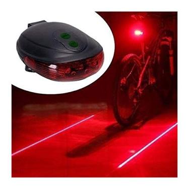 Imagem de Lanterna Traseira Farol Bike Com Ciclovia a Laser e Farol de led