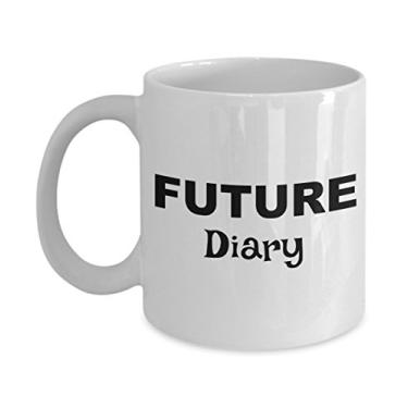 Imagem de Future Diary Gifts – Caneca de café Future Diary – Ideias de presente para mulheres ou homens diários – Presentes para um presente de formatura ou ensino médio – Natal