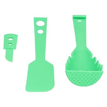 Imagem de Conjunto de utensílios de cozinha, conjunto de panelas multifuncional de materiais PP escorredor resistente ao calor conjunto de panelas para cozinha