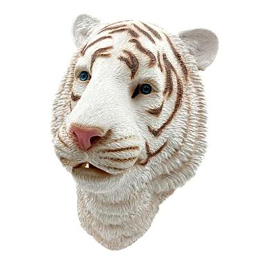 Imagem de NOLITOY 1 Unidade máscara de tigre adereços de de cabine de fotos capa de rosto de tigre de látex peça mascarar tiara acessório de máscara de desempenho animal chapelaria