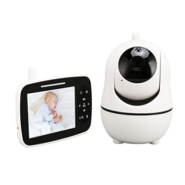 Imagem de Babá Eletrônica, babá Eletrônica Com Câmera 2,4 GHz Wifi Night Vision para Casa (plugue americano)