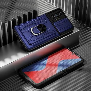 Imagem de Estojo à prova de choque para Redmi 10 Prime 9C 9A Slot para cartão Anel Suporte para câmera Capa protetora para telefone para Redmi Note 10 8 Pro 10T, k7, para Redmi 10