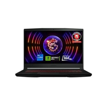 Imagem de MSI Laptop gamer fino GF63 15,6" 144Hz: Intel Core i7-12650H, NVIDIA GeForce RTX 4050, 16GB DDR4, 512GB NVMe SSD, Tipo-C, Cooler Boost 5, Win11 Home: Preto 12VE-066US