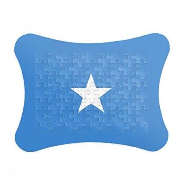 Imagem de Moldura de quebra-cabeça com a bandeira nacional da África da Somali para decoração de imagens