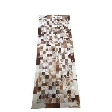 Imagem de Tapete de Couro Trilho Bege Mesclado 1,60 x 0,60 m