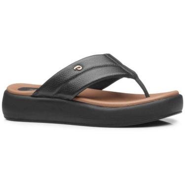 Imagem de Chinelo Feminino Plataforma Dedo Couro Pegada 233701