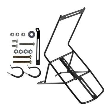 Imagem de kowaku Rack de carga frontal para bicicleta, equipamento de transporte, rack frontal de ferro, prateleira de bagagem para ciclismo, bicicleta de estrada,