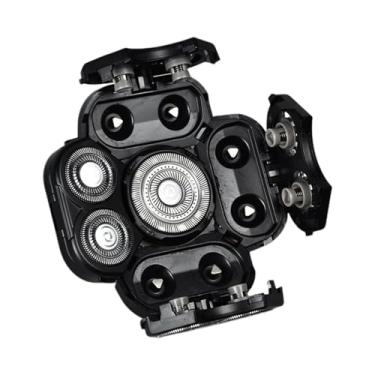 Imagem de Cabeças de reposição para barbeadores, cabeças de reposição para barbeadores elétricos | Barbeador de cabelo corporal Extreme Speed 9 cabeças com anel acessório - Cabeças de Shakven
