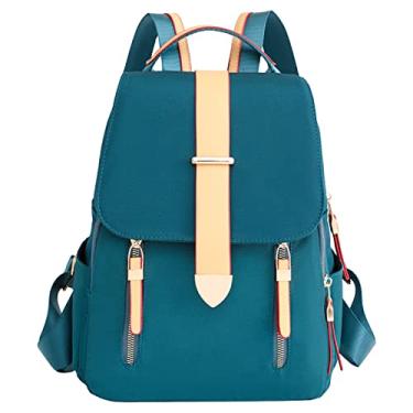 Imagem de Mochila bolsa para mulheres mochilas moda couro bolsa de mão e bolsas de ombro mochila assento de carro (azul, tamanho único), Azul, One Size, Mochilas de Viagem