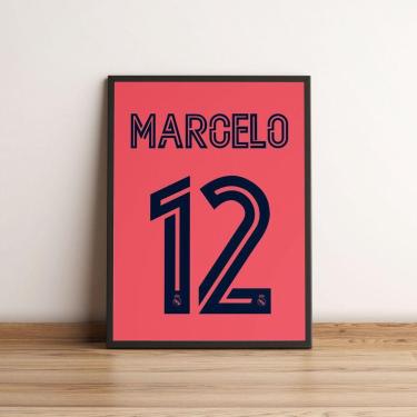 Imagem de Quadro Camiseta 12 Marcelo No Real Madrid 2424