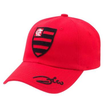 Imagem de Bone Oficial Do Zico Flamengo Licenciado Lancamento Vermelho - Superca