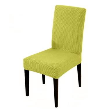 Imagem de Capa elástica para cadeira tamanho universal capa de cadeira grande elástico casa assento cadeiras capas para casa jantar, 4776, verde amarelo, 1 peça