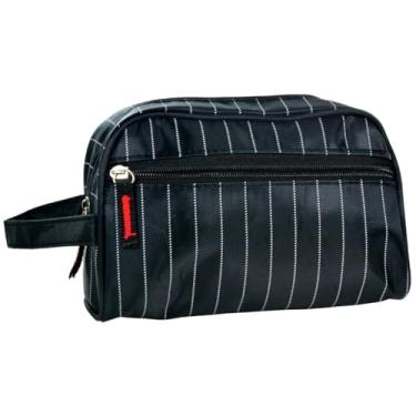 Imagem de Necessaire Masculina Viagem Trabalho higiene Estojo Organizador (PRETA)