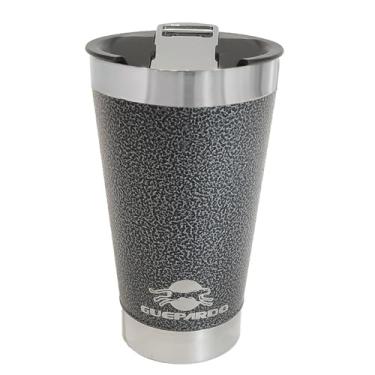 Imagem de Guepardo, Copo Térmico Otelo para Bebidas Quentes ou Frias com Abridor de Garrafas na Tampa, com Capacidade para 473ml.