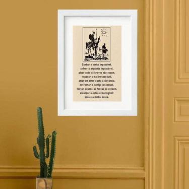 Imagem de Quadro Lema De Dom Quixote - 60X48Cm