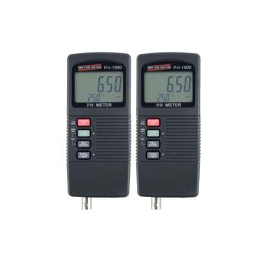 Imagem de Kit 2 Medidor Ph Digital Mv Faixa 0,00 A 14,00 Rs-232 Datalogger Memória Máx Mín Hold P...