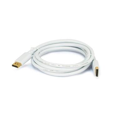 Imagem de Cabo DisplayPort 1.2 - 3 metros - Branco - Chip SCE 018-7494