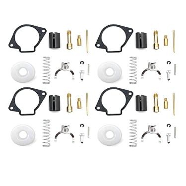 Imagem de Kit de reparo de reconstrução de carburador Válvula de agulha flutuante principal jato lento para 2 tempos 43CC 47CC 49CC Mini Moto (Cor: 4SET)