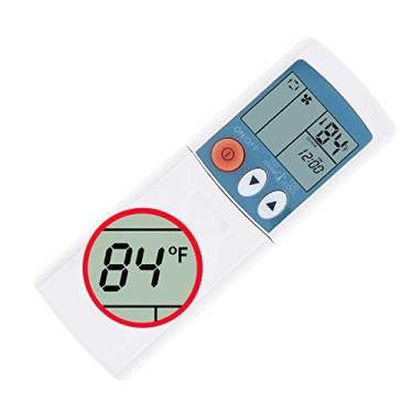Imagem de RCECAOSHAN Compatível com Mitsubishi Electric Mr Slim Air Conditioner Remote Control MSH09TW MSH09TW-U1 MSH12TN MSH12TN-U1 MSH15TN MSH15TN-U1 MSH17TN MSH17TN-U1 MSZ12UN MXZ30TN Display em Fahrenheit
