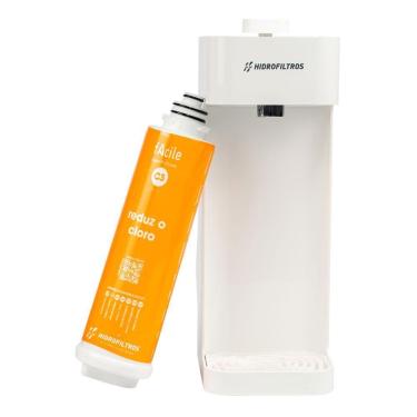 Imagem de Purificador Facile C3 Branco Com Carvão Ativado Hidrofiltros