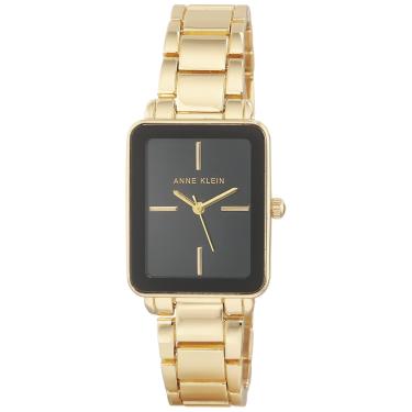 Imagem de Anne Klein Relógio de pulseira feminino, Dourado/preto,