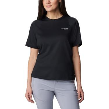 Imagem de Columbia Camiseta feminina Summit Valley manga curta, preta, pequena