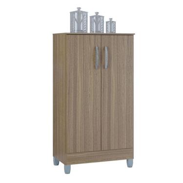 Imagem de Armário Multiuso 2 Portas Pequeno Castanho - Poquema