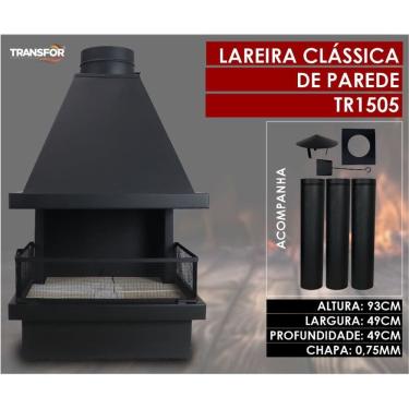 Imagem de Lareira Clássica de Canto Pequena - TR1555