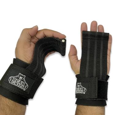 Imagem de Lifting Straps for Weightlifting - Wrist Straps for Weightlifting, Gym Straps, Deadlift Straps for Weight Lifting Support, Strength Training and Powerlifting Accessories, Wide Black Cuff