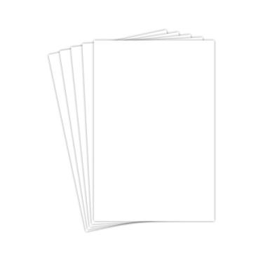 Imagem de Cartão branco A3, tamanho de papel 297 x 420 mm - capa pesada de 45 kg (270 gsm) - pacote com 50