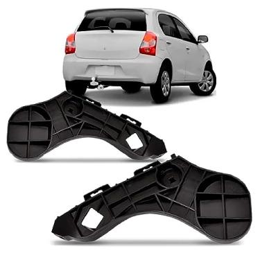 Imagem de Universo Car, Par Suporte Guia Parachoque Traseiro Etios Hatch 2013 2014 2015 2016 2017 2018 2019 2020 2021