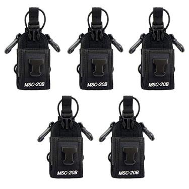 Imagem de Tenq Pacote com 5 capas de rádio multifuncionais Msc-20b para rádio bidirecional Motorola Kenwood Midland Icom Yaesu Baofeng