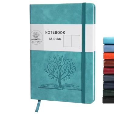 Imagem de Caderno de anotações Daofary A5, pautado, capa dura de couro, 160 páginas, 100 g/m², com envelope, para trabalho, homens e mulheres, 14,8 x 21 cm