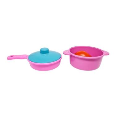 Imagem de Jogo 2 Panelinhas C/ Tampa + Frango Cozinha de Brinquedo