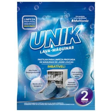 Imagem de Pastilha para Limpeza Máquina de Lavar Louça C/2Un Unik