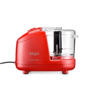 Imagem de Mini Processador Turbo Inox Press 150w 5 Em 1 Elgin 110v , Vermelho, 1