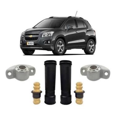 Imagem de Par Kit Batente Coifa Coxim Traseiro Tracker 2016 2017 2018 - Qualykit