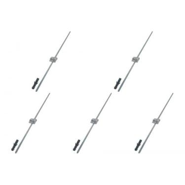 Imagem de Kit C/5 - Para-Raio Terminal Aereo Com Rosca Soberba+Gram... - RAYCON