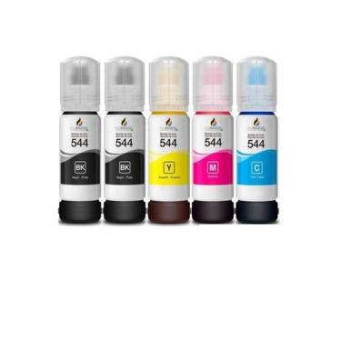Imagem de 05 Refil De Tinta Para InkBrasil compativel T544 L3110 L3250 L3150.