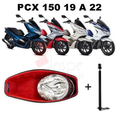 Imagem de Forração Honda Pcx 150 Baú 19 20 Forro Vermelho + 1 Antena - Jaspe Ate