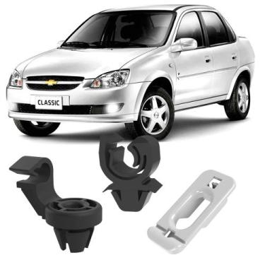 Imagem de Kit Grampos Presilhas Para Haste Vareta Do Capô Classic 2010 2011 2012