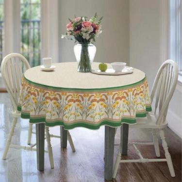 Imagem de Toalha de Mesa POP 4 Lugares Redonda 155m Estampada - Lepper, Toscana